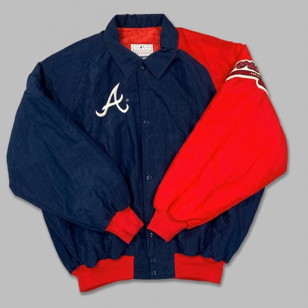 Vintage Atlanta Brave Starter Windbreaker Button Down Jacket